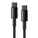 Кабель USB Type-C Baseus USB Type-C to Type-C Tungsten Gold Fast Charging 2m Black (CATWJ-A01) 602 фото 6