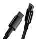 Кабель USB Type-C Baseus USB Type-C to Type-C Tungsten Gold Fast Charging 2m Black (CATWJ-A01) 602 фото 5