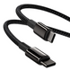 Кабель USB Type-C Baseus USB Type-C to Type-C Tungsten Gold Fast Charging 2m Black (CATWJ-A01) 602 фото 3